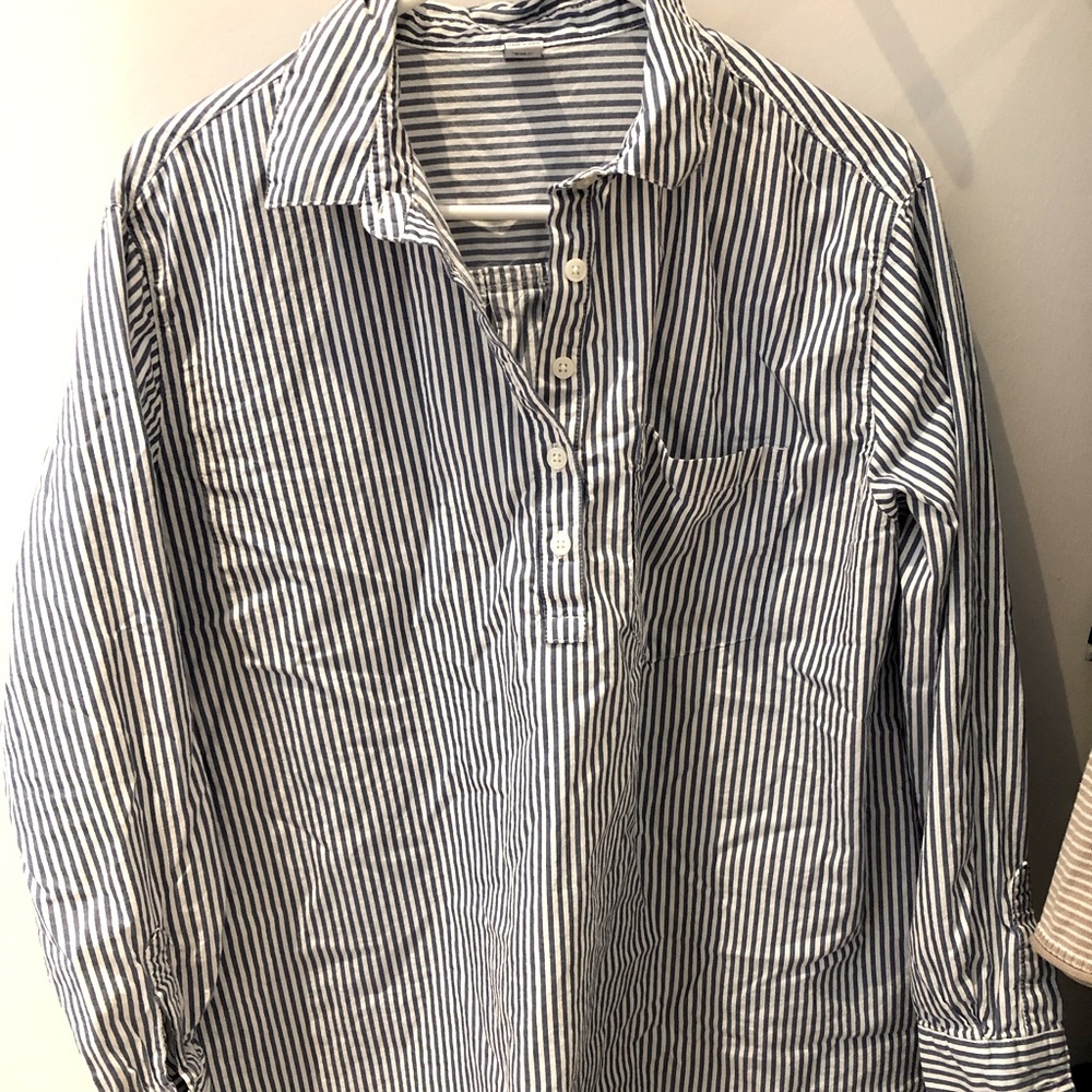 Maternity boyfriend collared shirt